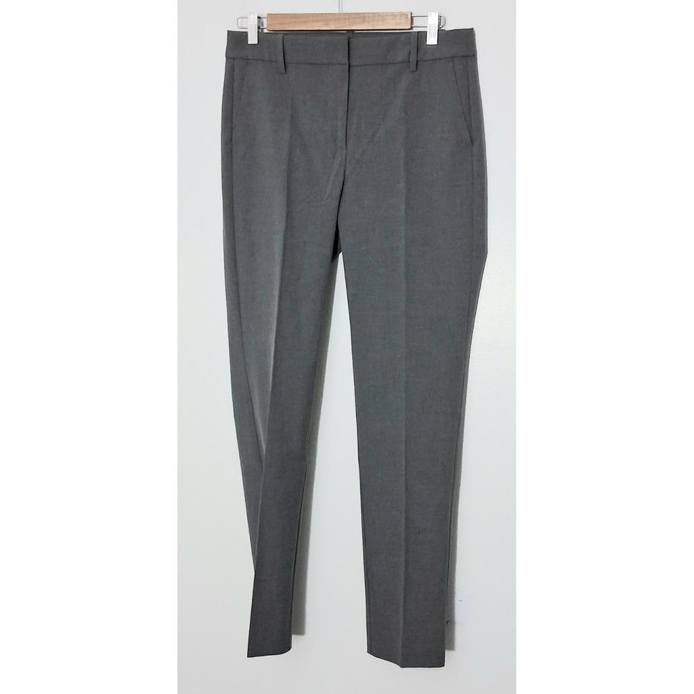 J Crew Pants Women's Size 8 Gray Slim-Fit Full Length Trouser Pant Pre-owned